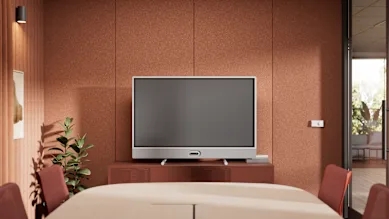 Credenza
Befestigen Sie Rally Board 65 auf einem Tisch oder einer Anrichte mit mitgelieferten Beinen.