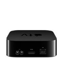 Apple TV showing ports