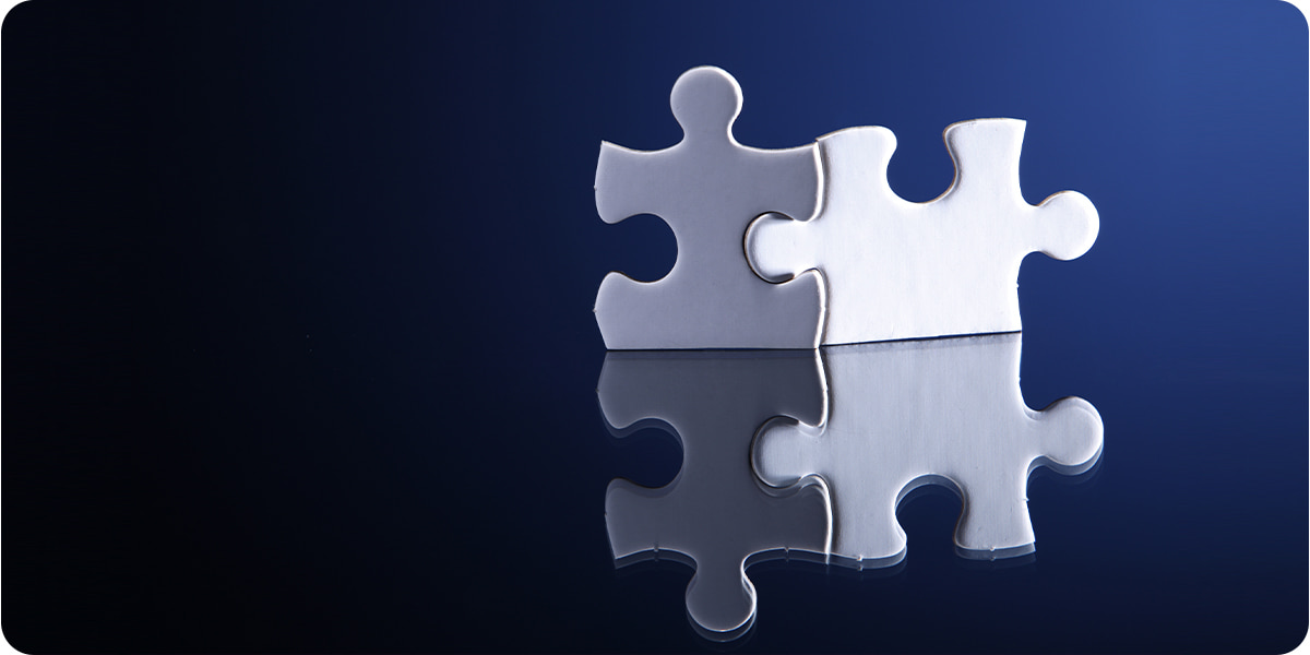 Jigsaw pieces coming together