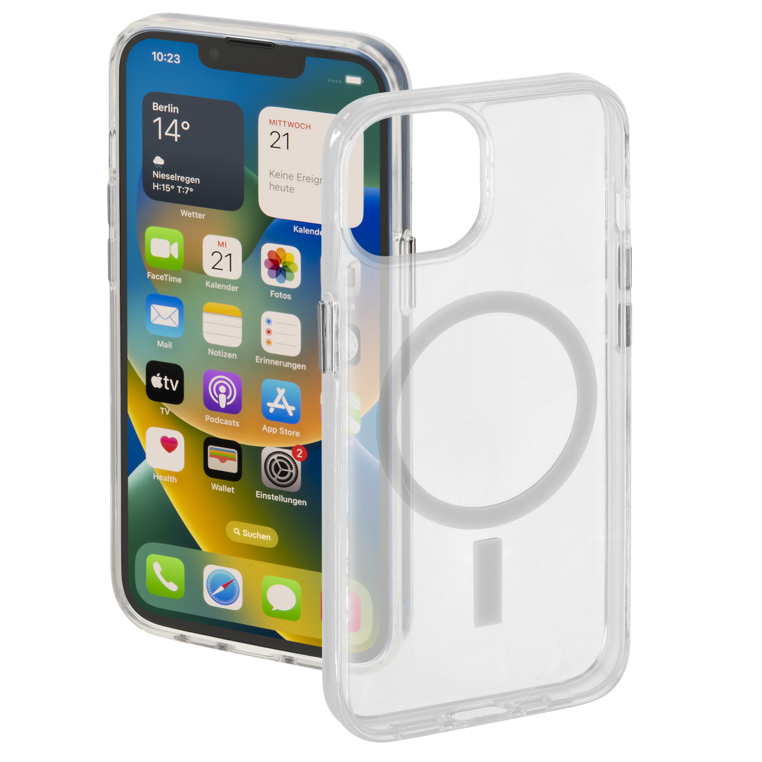 Hama Cover "MagCase Safety" für Apple iPhone 14, Transparent
