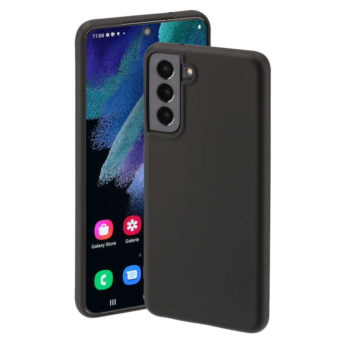 Hama Cover "Finest Feel" für Samsung Galaxy S21 FE 5G, Schwarz 