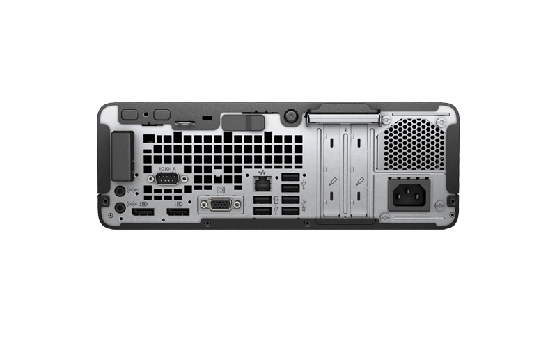HP EliteDesk 705 G4 Small Form Factor Close up of the HP EliteDesk 705 G4 Small Form Factor