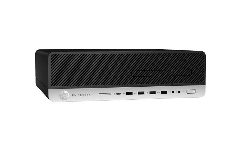 HP EliteDesk 800 G4 Small Form Factor Close up of the HP EliteDesk 800 G4 Small Form Factor