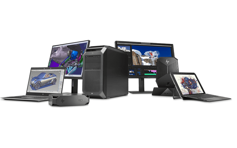 HP Z workstations series family