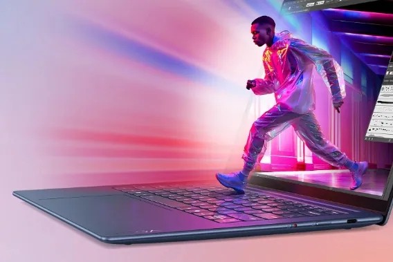 Das für KI entwickelte Lenovo Yoga Slim 7x Notebook vereinfacht kreative Aufgaben durch überragende Hardwareintelligenz.