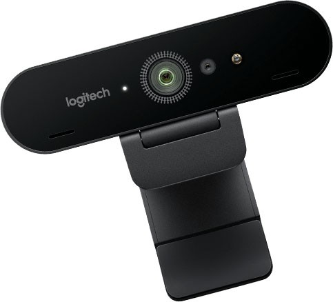 4K-Ultra HD-Kamera mit Möglichkeit zum Ändern des Hintergrunds, 5-fach-Digitalzoom und Infrarot-Gesichtserkennung