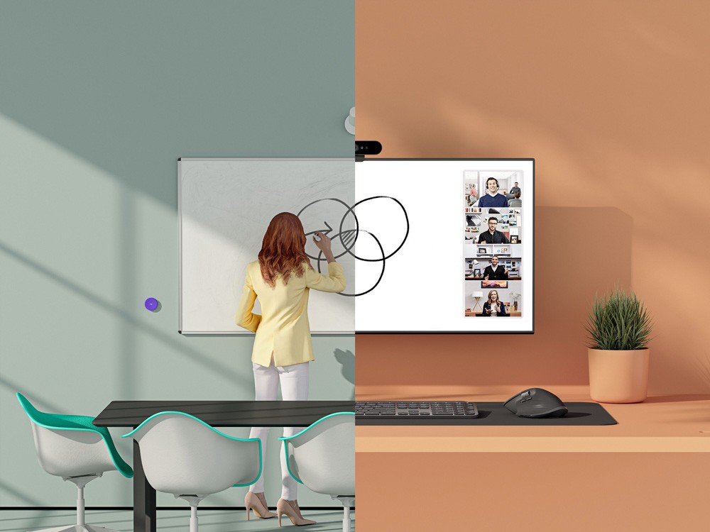 KI-gesteuerte Whiteboard Kamera für Konferenzräume
