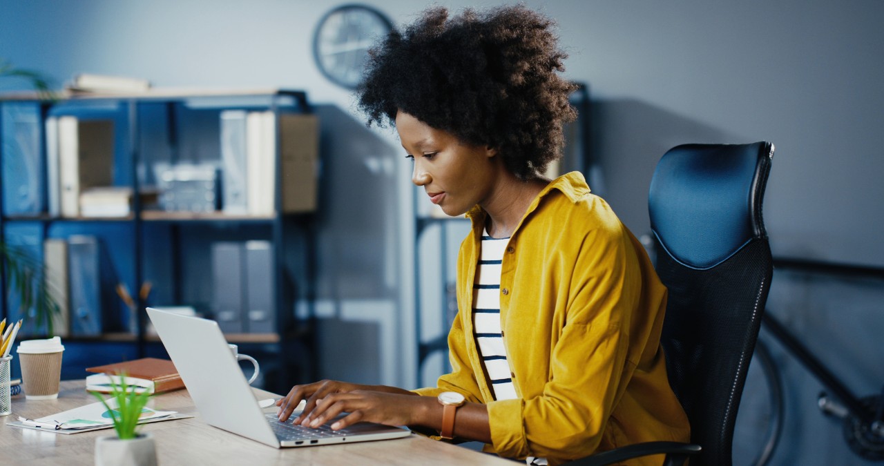 Man working at desk