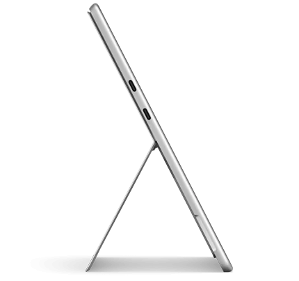 Ein bis zu 165 Grad stufenlos verstellbarer Kickstand und ein reibungsfreies Scharnier ermöglichen eine komfortable Nutzung als Tablet oder Laptop